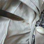 Anthropologie  Trench Coat By Idra Women’s Double Ruffle Beige Trench Jacket Size Photo 11