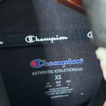 Champion  Womens Black Sport Mock Neck Shoulder Zip Pullover Fleece Sweatshirt XS Photo 9