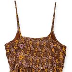 Urban Outfitters  Kamaryn Printed Mini Dress Brown Floral Boho 70s Sz Medium Photo 10