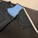 SlimU Swim surplice compression top, ellbow length sleeve, blue/black,sz 38/12 Blue Photo 7