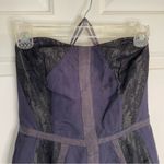 NWT String a Star Dark Purple Strapless Dress With Side Zipper Size 2 Photo 2