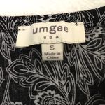 Umgee black & white tunic/mini dress size small Photo 5