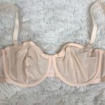 New CUUP The Balconette Mesh Bra Size 30F Blush Beige Nude Underwire Sheer Sexy Tan Photo 7
