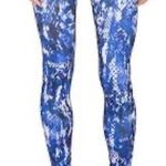 Alo Yoga  blue airbrush python skinskin leggings M Photo 8