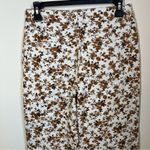 Forever 21 ✨ Women’s White Brown Floral Jeans 26 Photo 6