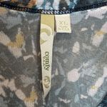 Comfy USA Tunic Top Womens XL Multicolor Mesh Animal Print High Low Long Sleeve Blue Photo 7