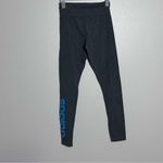 Adidas  Women Gray Activewear Linear Logo Leggings size Small. Photo 4