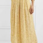 Faithfull the Brand buttery yellow wide leg high waisted pants, size 2 boho Photo 2