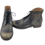 Patricia Nash * Serano Boots Womens 7 Black Mist Distressed Booties Lace Up Boho Photo 3