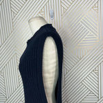 ALLSAINTS Mouleon Sweater Tunic Vest Dress Sleeveless Knit Navy Blue Size Small Photo 5