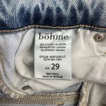 Böhme‎ Women’s Wide Leg Jeans Light Wash Size 29 High Rise Straight Fit Denim Blue Photo 8