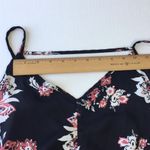 Charlotte Russe  black floral tank with fun trim Photo 8