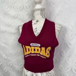 Adidas  Burgundy Originals Class Of 72 Cropped Vest Size M‎ NWT Photo 4