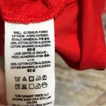 Free People Half Moon Ruffle Mini Dress Fit Flare Red Orange Small Valentines Photo 12