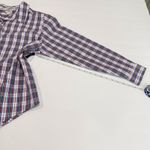 LL Bean Red White Plaid Long Sleeve Pinpoint Oxford Button Shirt LARGE PETITE Size undefined Photo 8