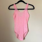 Unique Vintage Vintage ILGWU 1970s Cathy Hardwick Barbie pink sheer nylon polka dot body suit Photo 2
