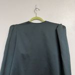 EXPRESS  Green Long Sleeve Faux Wrap Blouse Sz L Photo 6