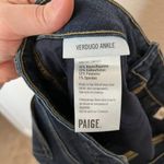 Paige  Verdugo Womens Dark Wash Ankle Skinny Jeans Size 27 Raw Hem Stretch Photo 11