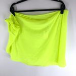 Good American  Swim Leg Daze Sarong Mesh Tie Waist Electric Yellow 5/8 2XL-5XL Photo 4