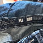 Miss Me Low Rise Angel Wings Y2K Bootcut Jeans Sz 24 Embroidered Photo 5