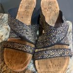 Corkys Black and Gold Wedge Sandals Size 8.5 Photo 1