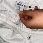 Hudson  White Wash Denim Hampton Cuffed Jean Shorts Women's Size 26 Photo 5