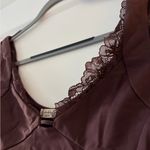 Free People Plum Lace Detail Stretchy Top Photo 2