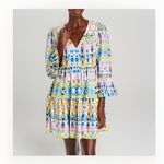 AQUA By Bloomingdale's Lace Crochet Mini Dress Womens Large Fit And Flare Photo 1