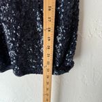 J.Crew Women's Size Small Navy Blue Sequin Sparkle Party Tank Top Photo 7