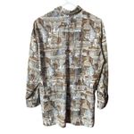 Leslie Fay  size 8 vintage silky tie at waist top. Oversized. Photo 1