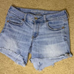 American Eagle  Outfitters Light Blue Midi Jean Shorts Photo 0