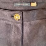 Tommy Hilfiger  Faux Suede Berkeley Ankle Pants Womens 2 Navy Blue Stretch Preppy Photo 3