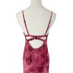 Hello Molly Found Myself Maxi Dress Pink Sz 4 NWT Floral Burnout Velvet Photo 6