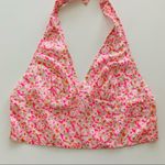 Abound  Hot Pink Daisy Floral Print Y2K Halter Scarf Crop Top Women's Size Large Photo 1