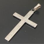 Vintage Sterling Silver Plain Cross Pendant 4g. Photo 4