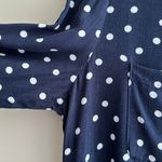 Marquis Navy Blue and White Polka Dot High Photo 6