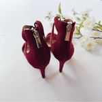 Vince Camuto  Women’s Lace Up Heels Burgundy Size 6 Photo 4