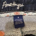 Amethyst Jeans  Dark Blue with Floral Lining Photo 8