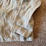 Eileen Fisher Linen Blazer Womens Large Gray Silver Metallic Fitted Jacket Photo 6