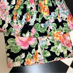 Vintage 80s 90s Niki Strapless Tube Dress Ruffles Colorful Floral Dopamine sz S Multiple Photo 10
