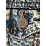 AllSaints Distressed Denim Jacket Vintage Wash Size Small Blue Photo 2