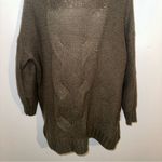 Aerie Green Knit Sweater Size Medium Photo 8