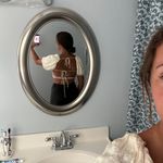 Edikted Luna Faux Leather Flare Jeans Photo 7