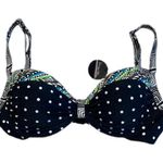 Coco reef  NWT Divine Power Black Multi Polka Dot Underwire Bikini Top 32/24D Photo 0
