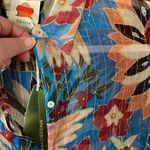 Farm Rio  Sheer Tropical Button Down Shirt NWT Photo 4