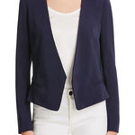 Rebecca Taylor  Womens Jacket 8 Blue Long Sleeve Open Front Devin‎ Blazer Career Photo 0