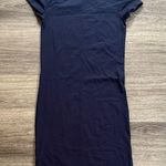ATM Anthony Thomas Melillo Dark Blue Shirt Dress Pima Cotton Knee Length Size XS Photo 0