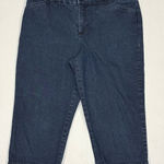 st. john's bay  Dark Blue Denim Crop Jeans, Size 12 Photo 0