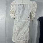 frame denim Frame Gillian Puff Sleeve Cotton Mini Dress in Cream/Ecru Size Medium EUC Photo 7