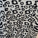 Intermix Black & White Leopard Print ‎ Sweater Sz Small Photo 2